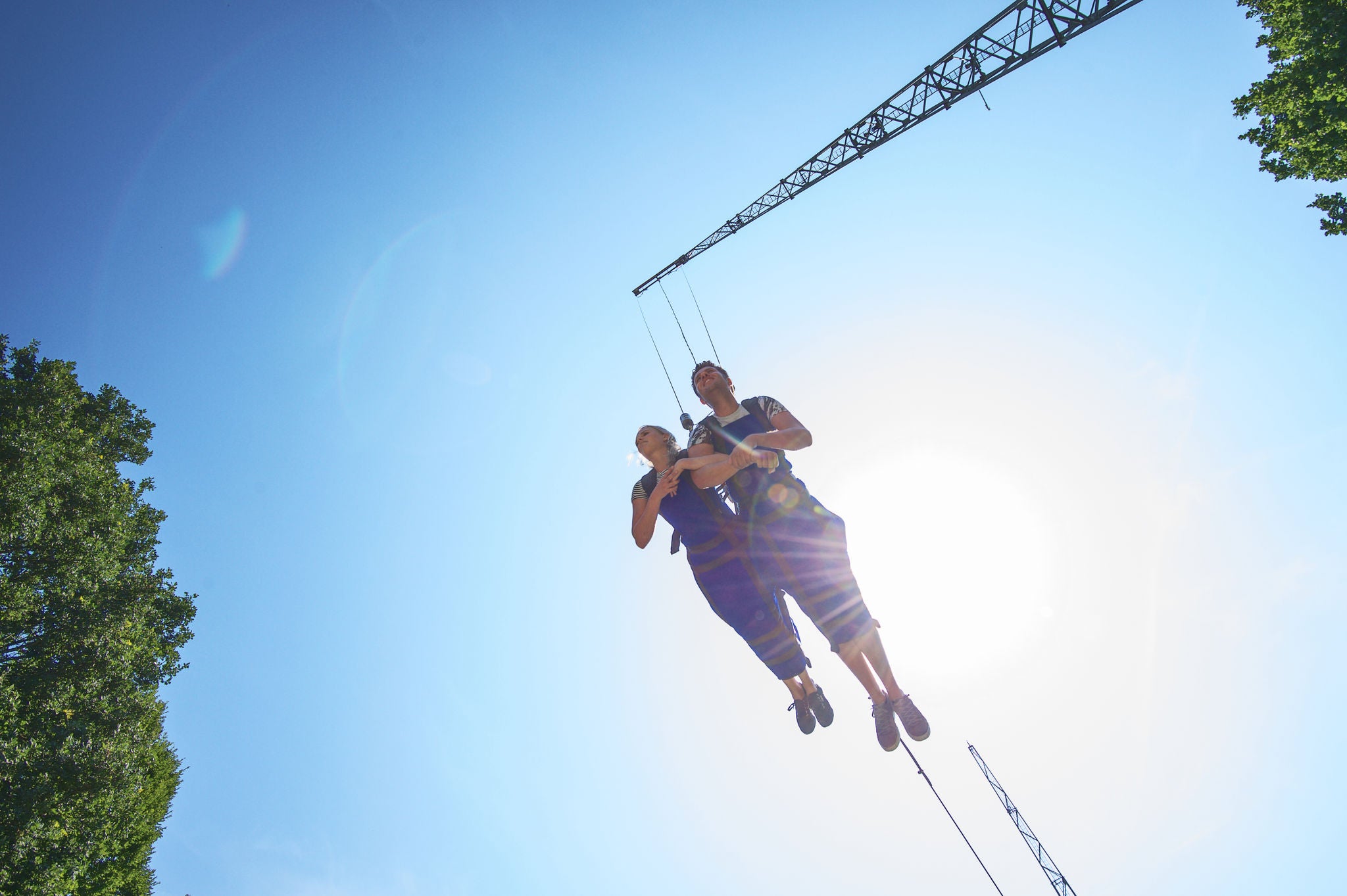 Sky diving in Walibi Holland. Are you brave enough?