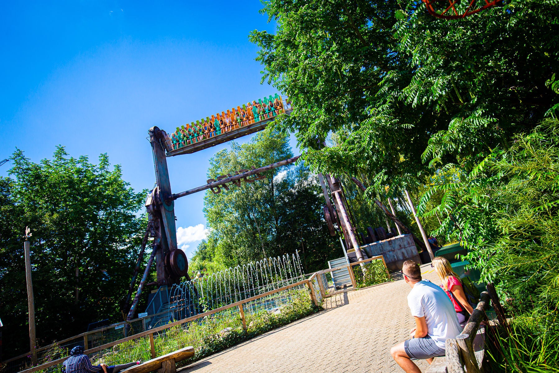 Blast on a hot summer day at Walibi Holland.